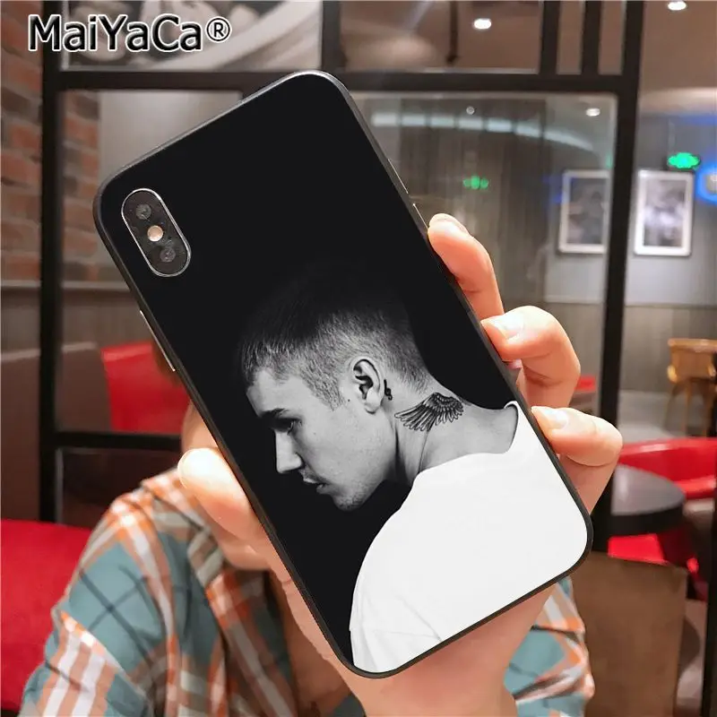 MaiYaCa Justin Bieber New Arrival Phone Ultrathin Case for iPhone X XS XR XS MAX 7plus 6 6s 7 8 8Plus 5 5S 5C case