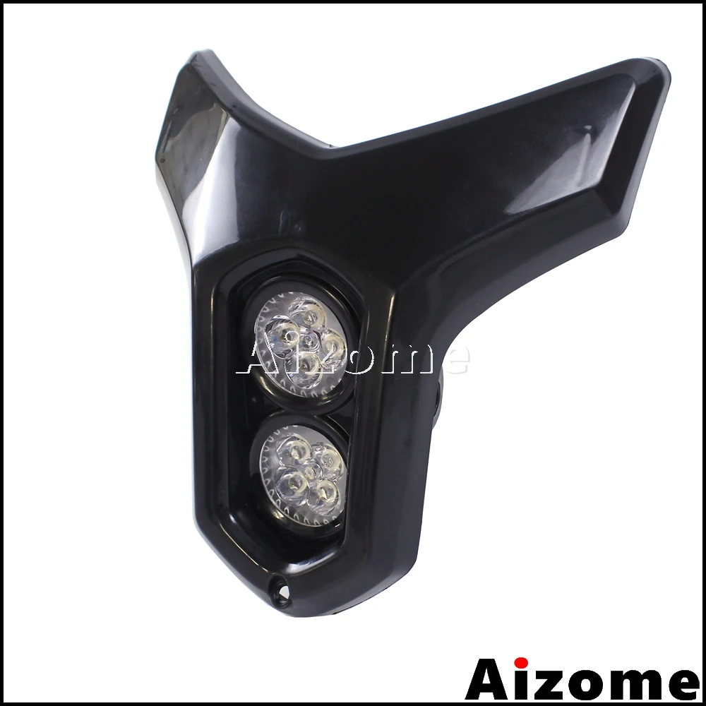 Black Street Fighter Headlight Motorcycle Pit Dirt Bike Headlight Supermoto Universal Headlights Head Light For K T M Kawasaki For Honda Yamaha Suzuki Automotive Motorcycle Atv Queppelin Com