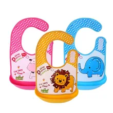 Мультфильм ребенка нагрудник карман Водонепроницаемый нагрудник EVA одноразовые Костюмы детей Съемная малыша нагрудники