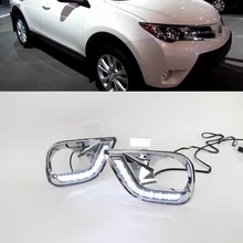 CSCSNL 1 комплект для Toyota RAV4 2013 светодиодный DRL дневные ходовые огни дневного света водонепроницаемая сигнальная лампа