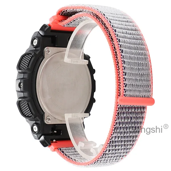 Ремешок для часов Gengshi 20 мм с быстроразъемным нейлоновым ремешком для Garmin Move lux, Garmin Move style, Garmin Venu - Цвет ремешка: Rose red