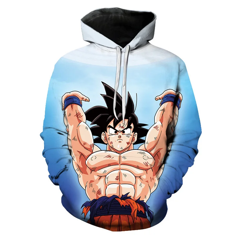 Спортивный костюм для мужчин Супер Saiyan 3D принт Мужская Спортивная толстовка с
