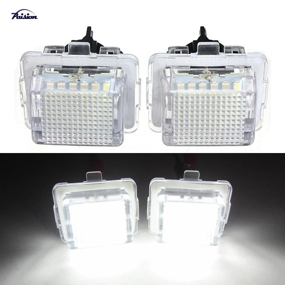 

2Pcs 18SMD LED LICENSE PLATE LAMP LIGHT for MERCEDES BENZ W212 E250 E300 E350 E500 E550 E63 AMG