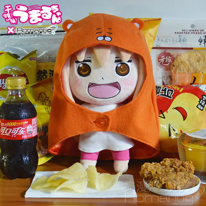 50 шт./лот аниме Himouto Умару Чан плюшевые игрушки CAPUCHA Doma umaru рисунок Косплей куклы 30 см для девочек Подарки Бесплатная доставка EMS