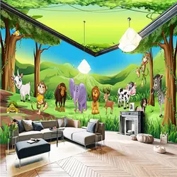 Beibehang животных рай пространство на заказ 3d Настенные обои детская комната задний план спальня papel де parede Фото