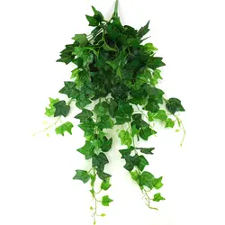 10 вилки 85 см зеленый искусственный цветок висит редис оставить моделирование завод для дома и сада Свадебные украшения вечерние поддельные