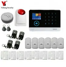 YoBang Security Alarm APP Control Home Security Wireless WiFi GSM GPRS Sensor System Sensor Suite Remote Control Smoke Alarm