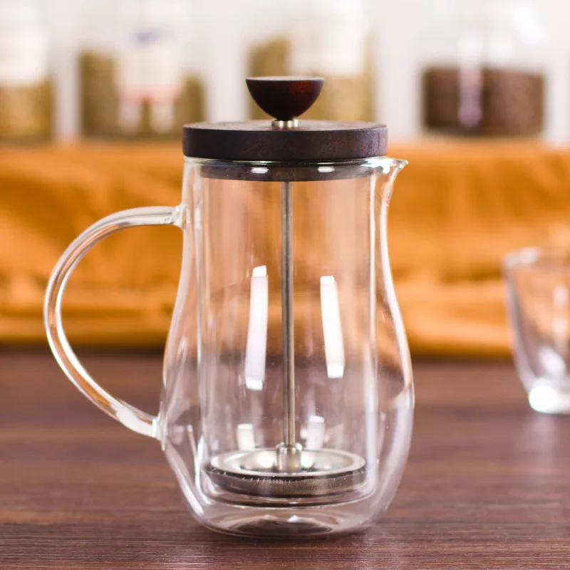 Bodum дизайнерский стеклянный кофейник с двойными стенками, фильтр для французских прессов, чайник, термостойкая чайная бутылка, фолликулярная Бытовая колба