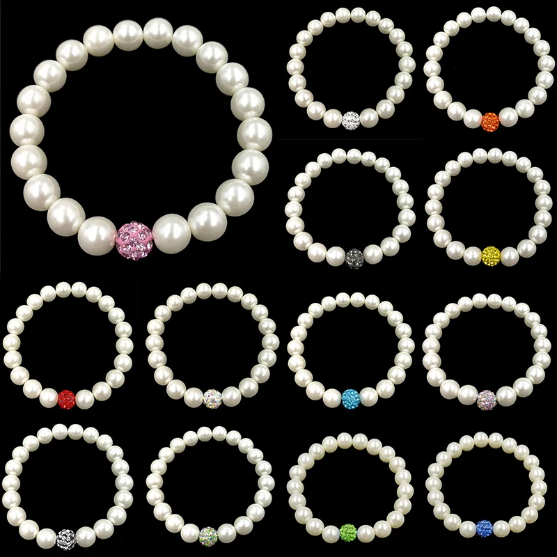 Женский браслет с искусственным жемчугом 1 шт.|girls bracelet|gift giftscrystal bracelets bangles |