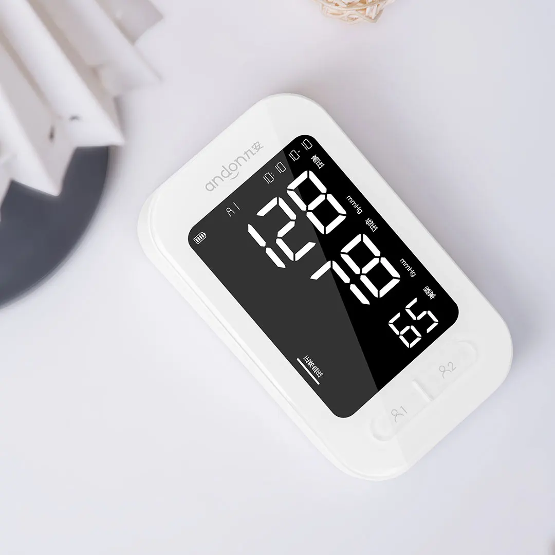  Andon Automatic Digital Blood Pressure Monitor Heart Rate Monitor Counter Tonometer Sphygmomanomete
