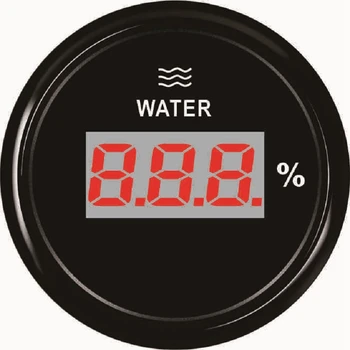

Universal 0-190ohms 52mm Digital Marine Water Level Gauge Stainless Steel Ring Boat Water Tank Level Indicator Gauge Tool
