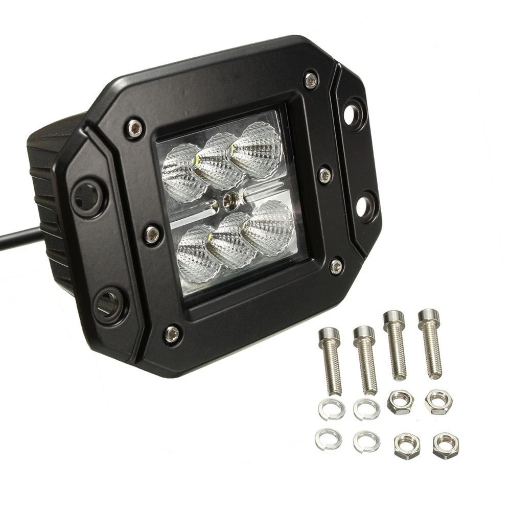 2 шт. 4 "Led Pods заподлицо 18 Вт Светодиодный светильник СИД управляя потока