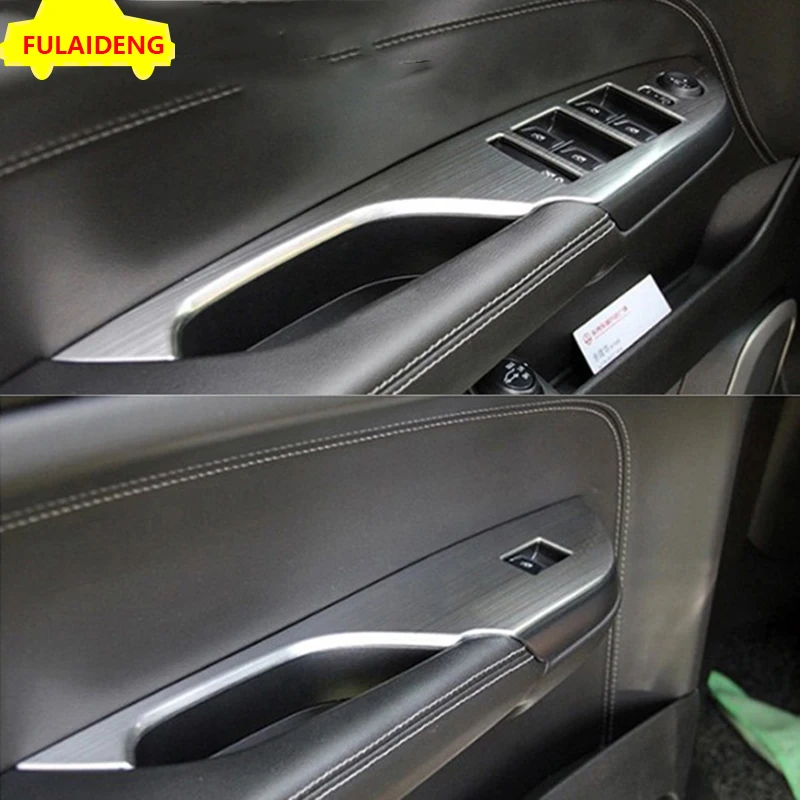 4 шт. для Cadillac SRX 2010- Нержавеющая Сталь автомобильный оконный переключатель панель Крышка декорат Tirm аксессуары для стайлинга автомобилей