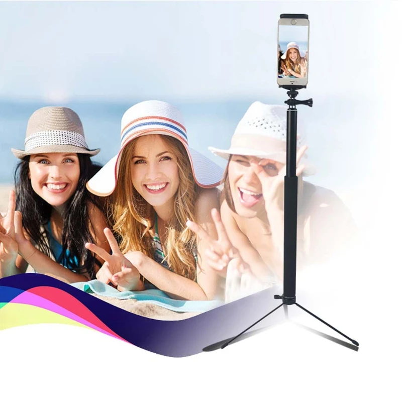 1 шт. Новый 5 м/2 м Выдвижной Штатив штатив для iPhone iPad DSLR Android Gopro бесплатная