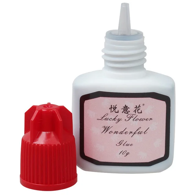 Lucky Flower 10ml Quick Dry No Odor Non Irritation Strong Adhesive Black Glue For Professional Use Eyelash B+ |