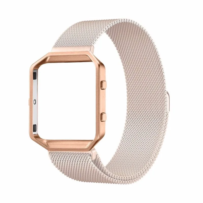 1 шт. часы из нержавеющей стали заменяют металлический каркас чехол для Fitbit Blaze