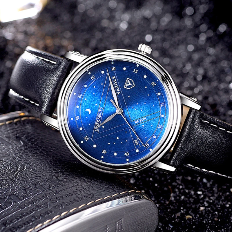 YAZOLE Starry Sky Men's Watch Top Brand Luxury Galaxy Wrist Watch Men Watch Unique Fashion Watches Clock relojes para hombre