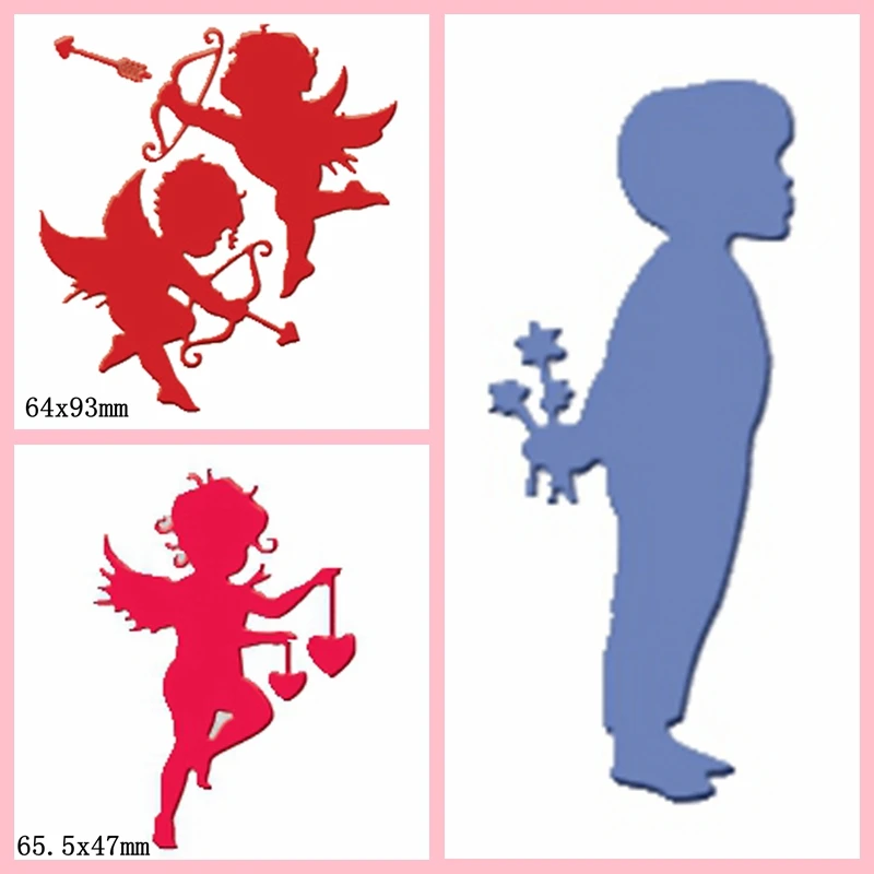 

Love Goddess Son Cupid Scrapbooking Dies Metal Embossing DIY Paper Card Album Making Handicraft Stencil Template Decoration