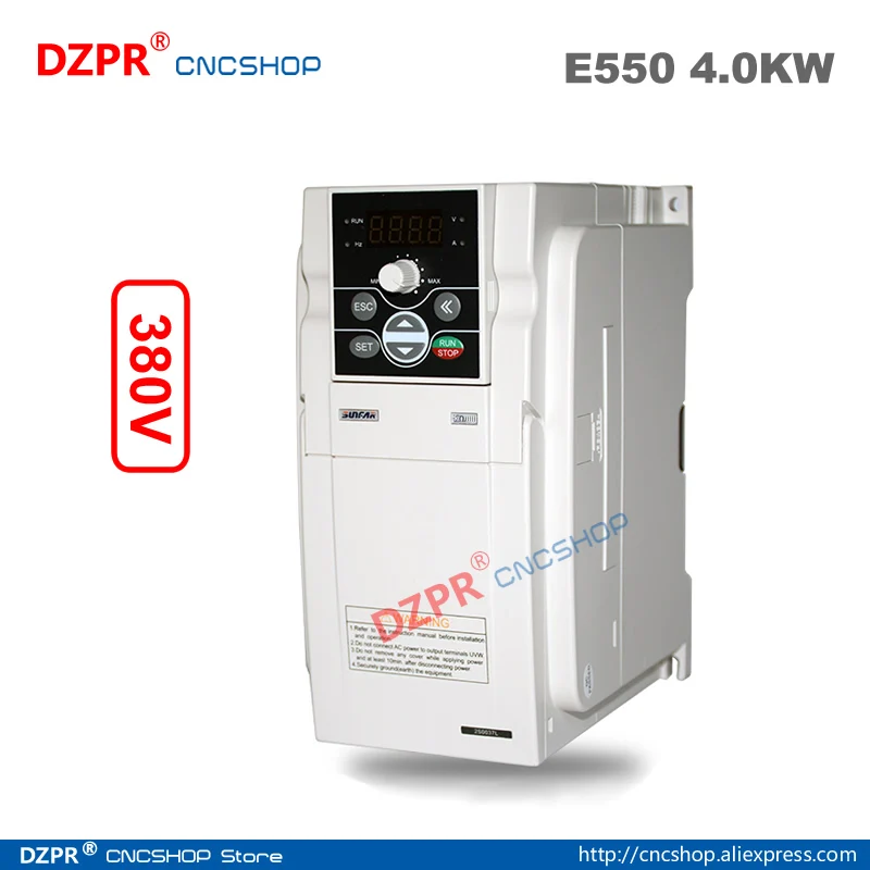 380 В 4 кВт фрезерный инвертор с ЧПУ серии E550 для шпинделя SIMPHOENIX VFD SUNFAR 4000