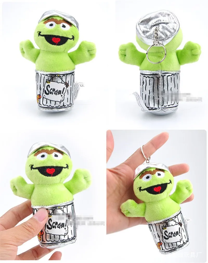 Sesame Street Elmo Plush Pendant Toys Cartoon Stuffed Peluche Dolls Gift 6pcslot 3 sets 12-15cm  (5)