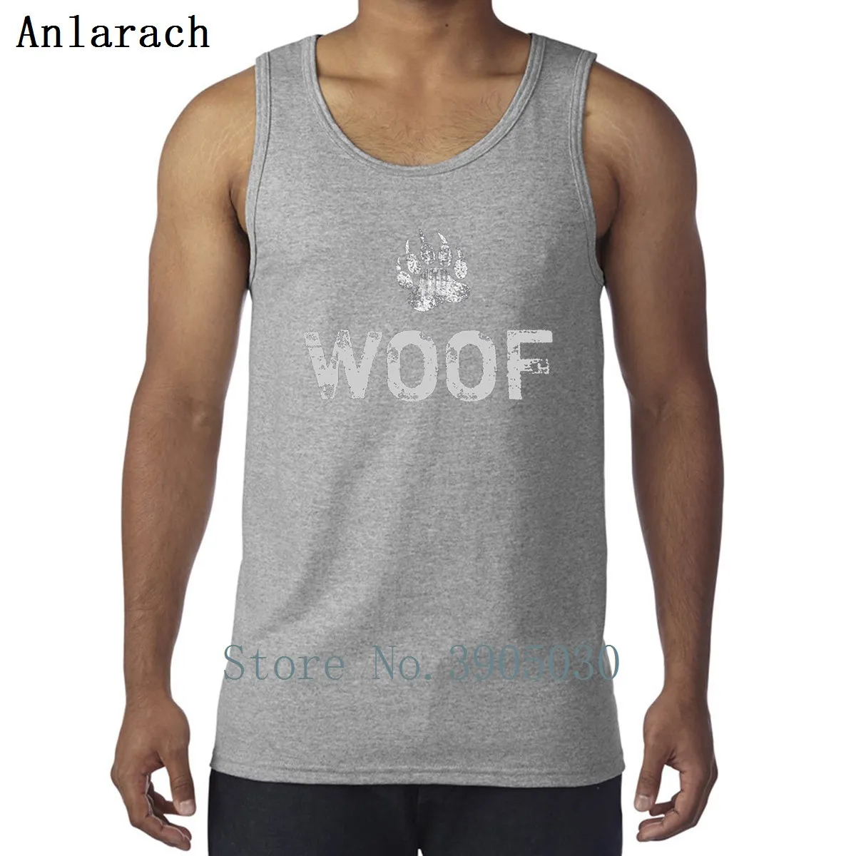 Gay Bear Pride Distressed Paw Woof жилет круглый вырез веселый принт Солнечный свет майка