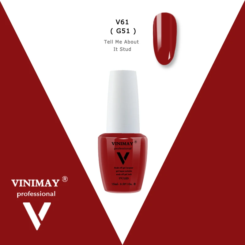 VINIMAY, Новое поступление, гель лак, УФ-гель для ногтей, Гель-лак Vernis, гель Nagellak, Гель-лак для замачивания, Гель-лак, праймер для ногтей, 15 мл - Цвет: V61