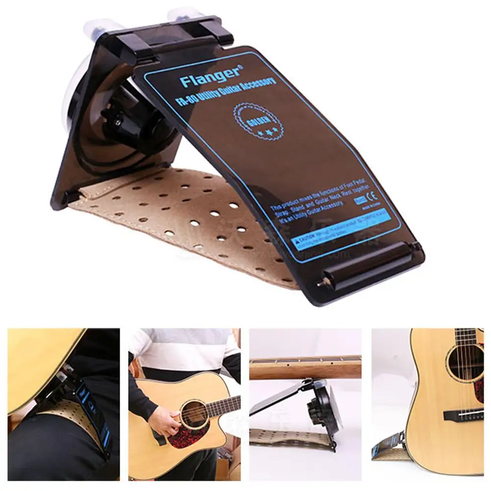 

Flanger FA-80 Multifunction Practical Utility Guitar Accessory Footstool Strap Neck Stand Rest For Classical Guitar Folk Guitar