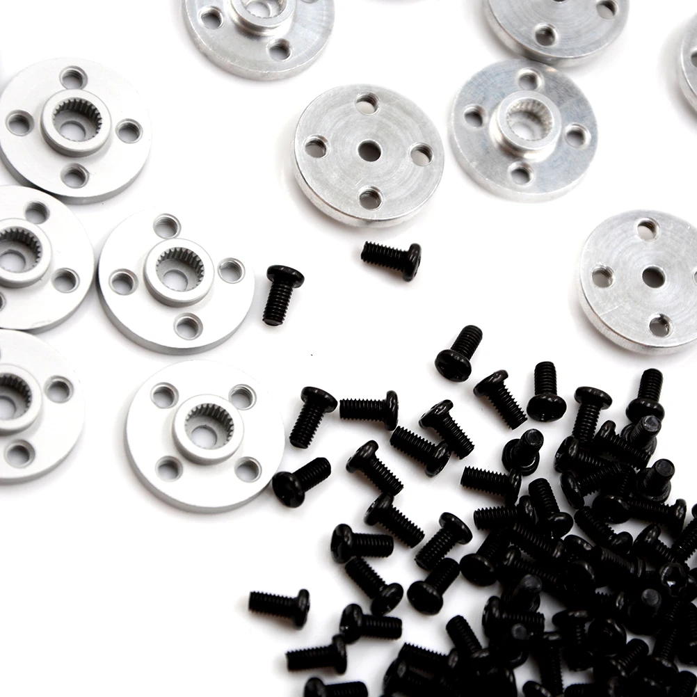10x Metal Servos Mount Aluminum Metal 25T Servo Arm Round type Disc