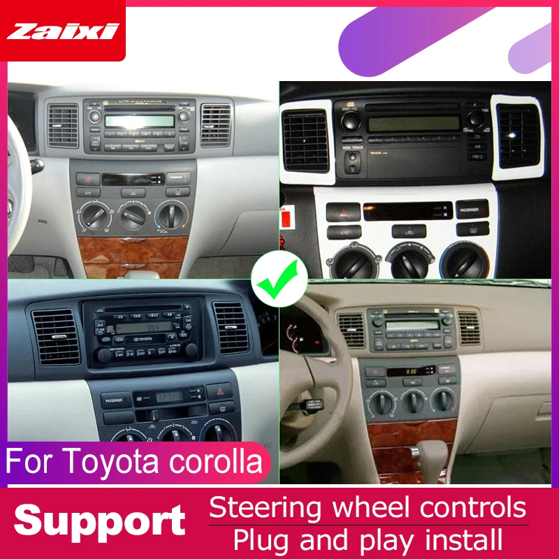 Для Toyota corolla 2003 2004 2005 2006 2007 2008 Автомобильная Android мультимедийная система 2 DIN автопроигрыватель gps Navi Навигация радио