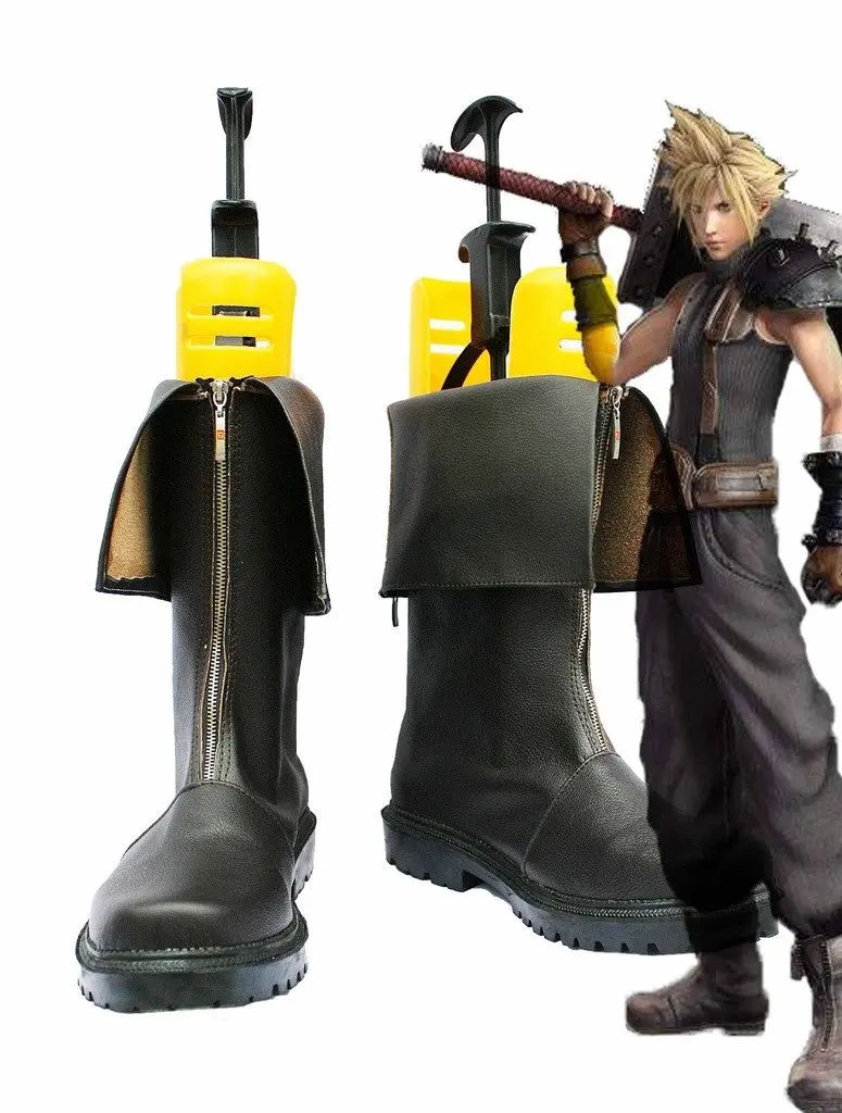 

Черные ботинки FF7 для косплея по индивидуальному заказу