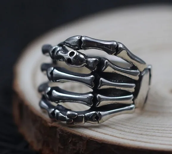 silber 008 1/%er Ring aus Sterling Silber 925 Sterlingsilber Rocker Biker Outlaw