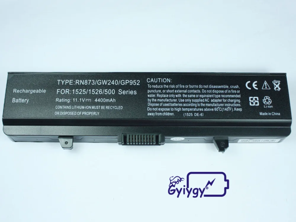 

Laptop battery for Dell Inspiron 1525 1526 1440 1750 1545 1546 0C601H GW240 HP297 RN873 GP952 0GW252 GW252 RU586 312-0634