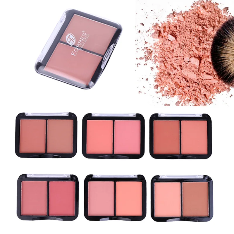 Farres 2 Colors Matte Blush Soft Mineral Highlight Powder Waterproof