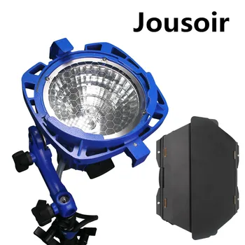 

Compact Dimmable 1000W Tungsten Light With UV Protection Glass+ Globe+Barndoor For Studio Video Photography CD15