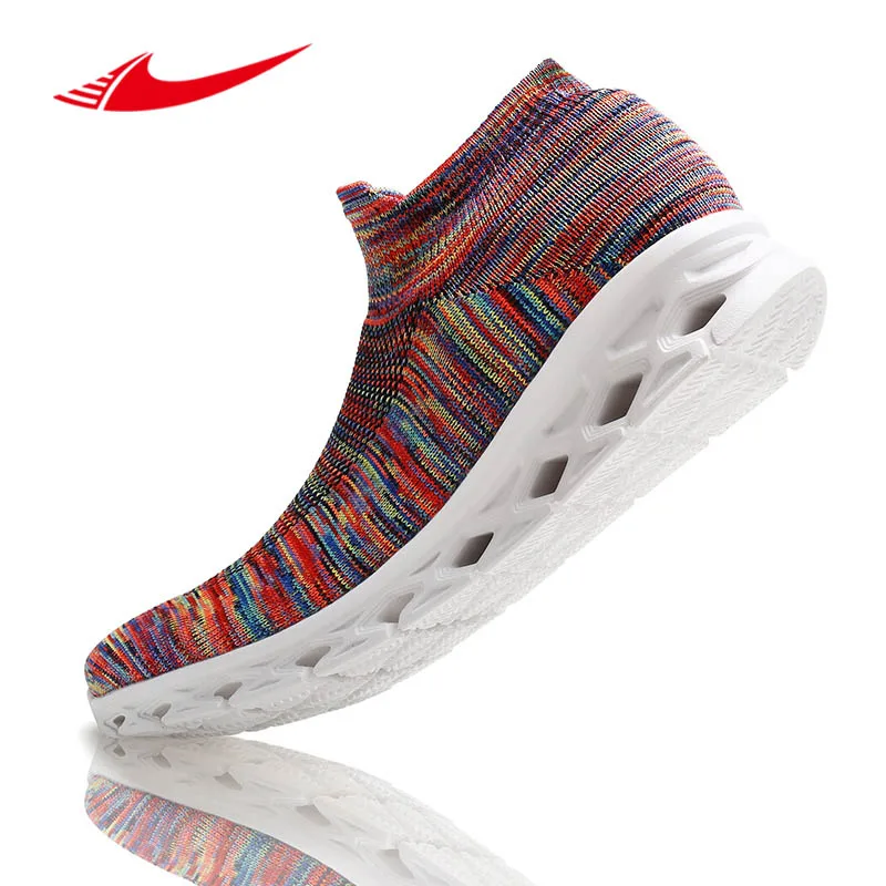 

Beita Weave Men Women Running Shoes Lovers Socks Sneakers Colorful Sport Shoes Couple Athletic Shoes Out Jogging Male Footwear