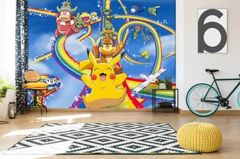 

[Self-Adhesive] 3D Pokemon Rainbow Heaven 77 Japan Anime Wall Paper mural Wall Print Decal Wall Murals
