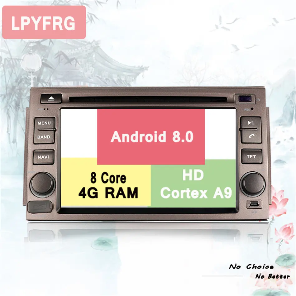 Discount 2 din 6.2inch Octa Core 4GB Android 8.0 Car DVD Radio for Hyundai Azera 2005 2006 2007 2008 2009 2010 2011 USB SD Tape Recorder 3