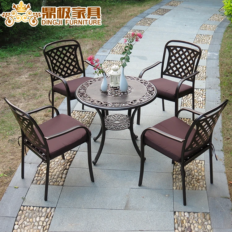 Fundición de aluminio muebles de exterior balcón patio jardín Villa