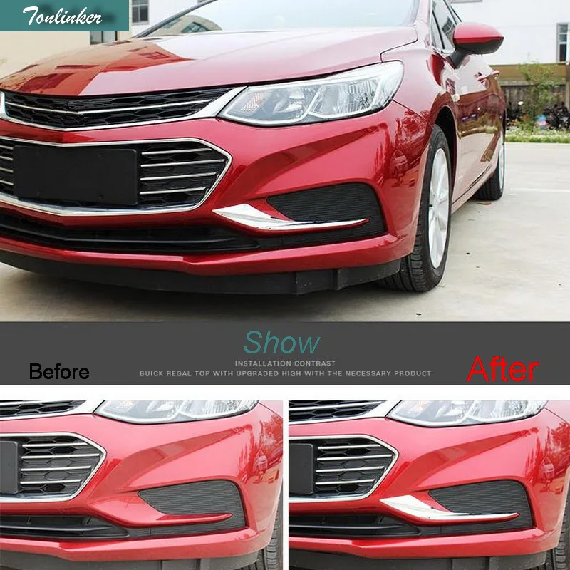 Tonlinker обложка чехол наклейки для Chevrolet Cruze 2017 2 предмета DIY наклеиваемого покрытия