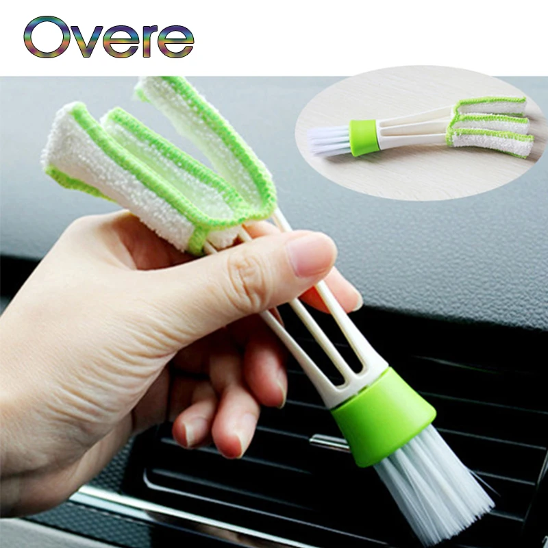 

Overe 1Pc Car Double-head Cleaning Brush Tool For Hyundai Solaris I30 creta IX25 Suzuki Swift SX4 Lada Vesta Granta Kalina