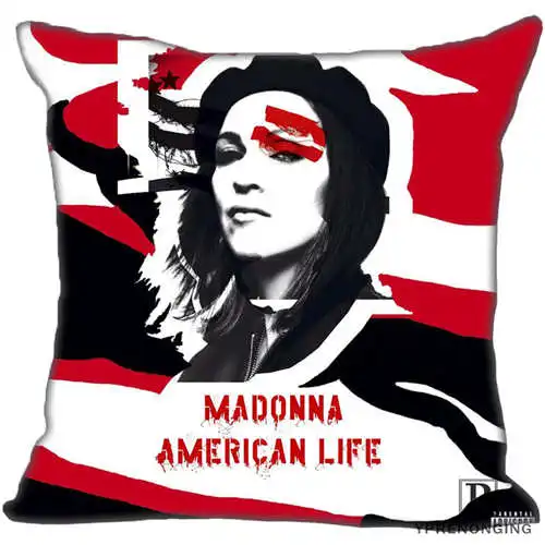 Best Custom Madonna(1) Наволочка на подушку, спальня домашний квадратный наволочка на молнии(одна сторона)#190404-01-184 - Цвет: Pillowcase