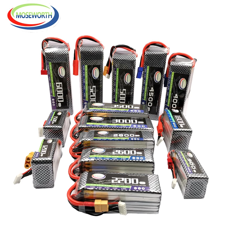 Нано RC игрушки LiPo аккумулятор 6S 22 2 V 1300 1800 2200 2600 3300 4500 6000 30C 40C 60C для