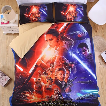 

Star Wars 3D Bedding Set Print Duvet cover Twin queen king Beautiful pattern Real effect lifelike bed sheet linen