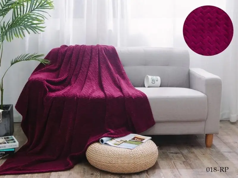 Plaid Euro АльВиТек, SOFT PLUSH, 200*220 cm, 018