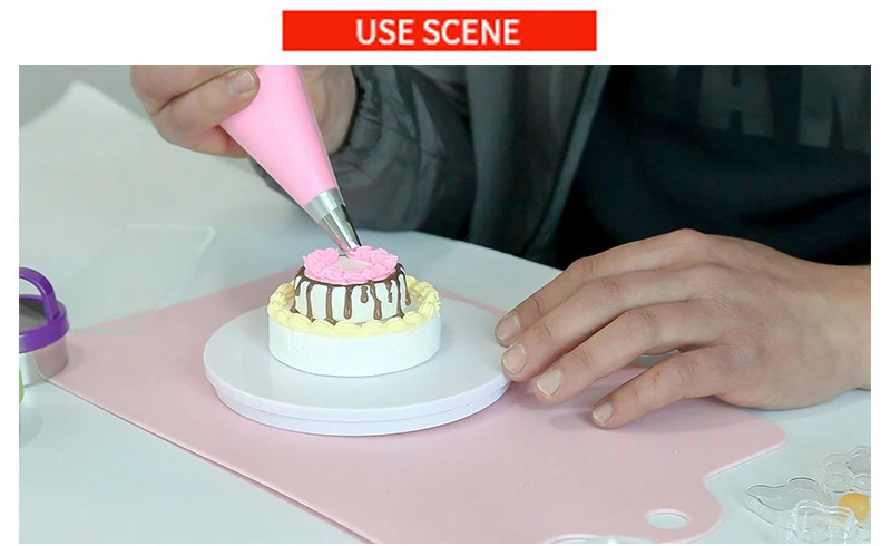 14 см, розовый цвет, гончарный круг платформ для моделирования модель для лепки изготовления глины инструменты Пластик Круглый Вращающийся Поворотный диск Полимерная глина инструменты