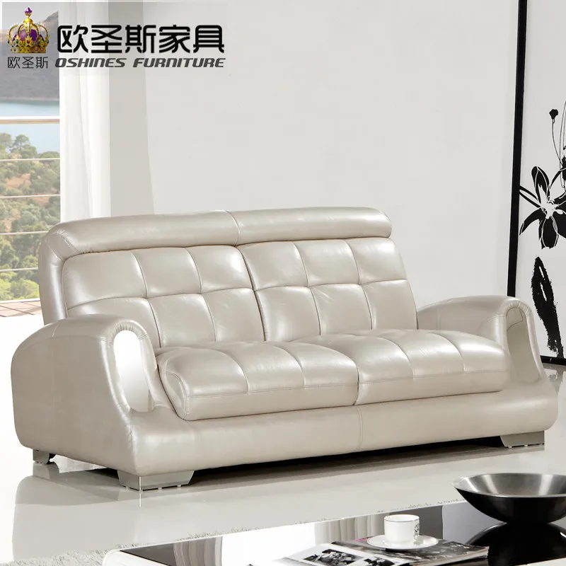 2017 new design italy Modern leather sofa soft comfortable livingroom genuine leather sofa real leather sofa