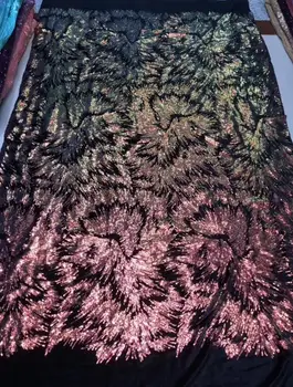 

embroidered Lace fabric FOR WEDDING or fasshion dress J-8642