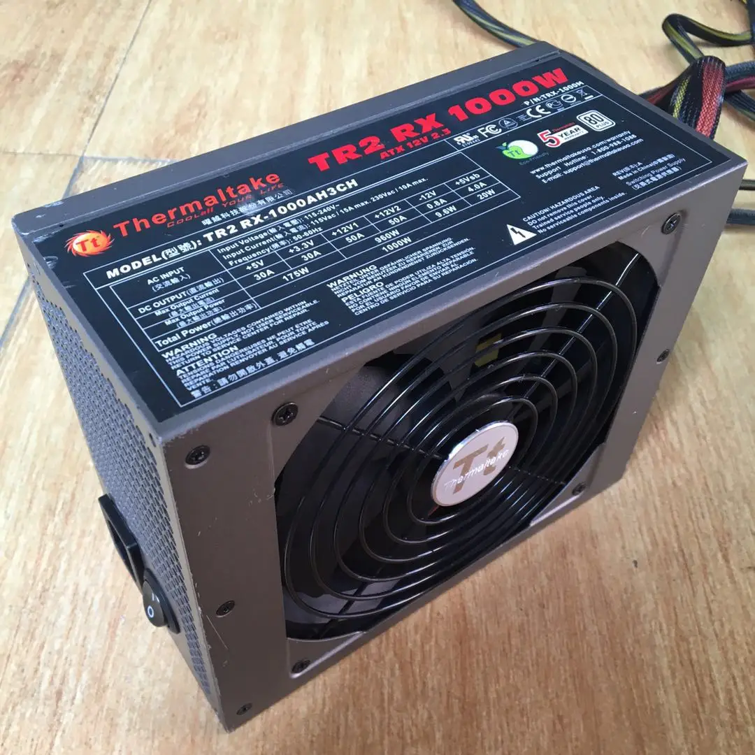 #Special Offers Tt (Thermaltake) TR2 1000W computer desktop power supply module power supply support dual CPU 80plus gold certification
