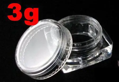 

144pcs/lot square nail art glitter dust powder case box empty