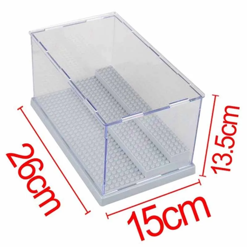 5 Types Acrylic Minifigures Building Blocks Display Box Showcase Self Assembly Display Case Cabinets Plastic Bricks Base Plate (03)